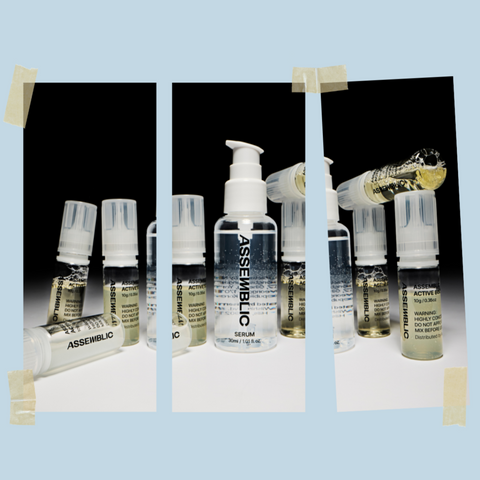 ASSEMBLIC, build your own formula with only ingredients that works on your skin. 